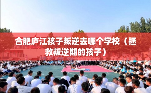 合肥庐江孩子叛逆去哪个学校（拯救叛逆期的孩子）