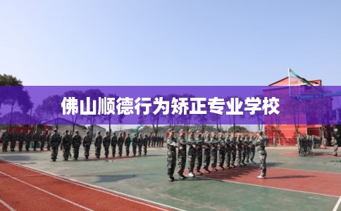 佛山顺德行为矫正专业学校