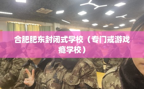 合肥肥东封闭式学校（专门戒游戏瘾学校）