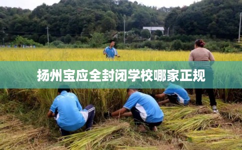 扬州宝应全封闭学校哪家正规 扬州宝应全封闭学校哪家正规