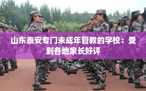 山东泰安专门未成年管教的学校：受到各地家长好评