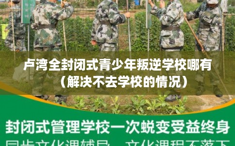 卢湾全封闭式青少年叛逆学校哪有（解决不去学校的情况）