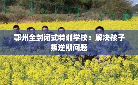 鄂州全封闭式特训学校：解决孩子叛逆期问题