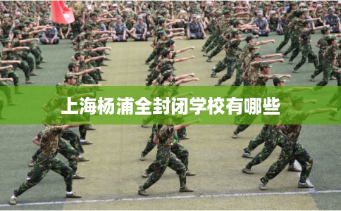 上海杨浦全封闭学校有哪些 上海杨浦全封闭学校有哪些