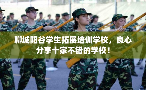 聊城阳谷学生拓展培训学校，良心分享十家不错的学校！