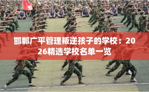 邯郸广平管理叛逆孩子的学校：2026精选学校名单一览