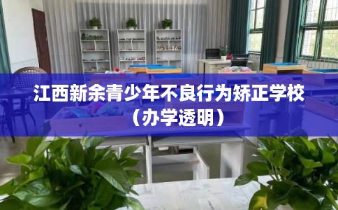 江西新余青少年不良行为矫正学校（办学透明）